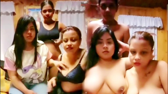 Amesha G And 2 Other Webseries Models Showing Boobs And Rubbing Pussy on Threesome Lesbian Tango Show